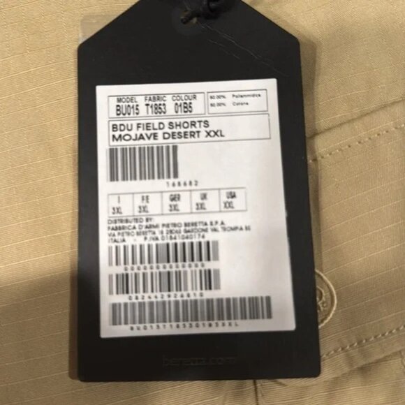 Beretta Men’s khaki cargo shorts size XXL NWT - Picture 6 of 9